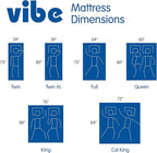 Vibe 12-Inch Gel Memory Foam Mattress | Bed in a Box, [Mattress Only], Twin XL (410263-1120)