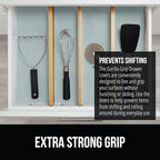 GORILLA GRIP powerGRIP Drawer Shelf and Cabinet Liner, Thick Strong Hold, Non-Adhesive Liners Protect Kitchen Cabinets and Cupboard, Bathroom Drawers, Easy Install, Breathable Mat, 12" x30', Spa Blue