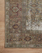 Loloi Amber Lewis Georgie Collection GER-07 Moss/Salmon 10'-0" x 14'-0", .19" Pile Height, Area Rug