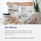 The Clean People Laundry Detergent Sheets - Laundry Soap - Ultra Concentrated, Recyclable Packaging, Stain Fighting - Peppermint, 96 Pack