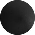 Kate and Laurel Jakob Modern Wooden Round Side Table, 12 x 24, Black, Circle Pedestal Table for Use as Bedroom Nightstand, Indoor Plant Stand, or Decorative Living Room Table