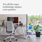 Steelcase Series 2 Office Chair - Ergonomic Work Chair with Wheels for Hard Flooring - with Back Support, Weight-Activated Adjustment & Arm Support - Adjustable Rolling Chairs for Desk - Graphite