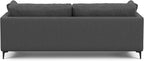 SIMPLIHOME Ava Sofa in 100% Recycled Polyester Tightly Woven Performance Fabric, Pebble Grey, 90-inches Wide, Handcrafted Mid-Century Modern Style Sofa for Living Room or Couch for Family Room