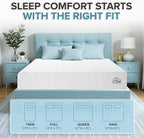 L’Baiet 8 Inch Gel Memory Foam Mattress, Full Size - Bed in a Box - Medium Firm - Breathable Cooling-Gel Comfort Technology - Pressure Relief Comfy Support Soft Fabric Cover - CertiPUR-US Certified