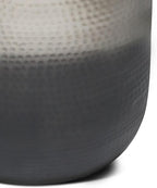 SIMPLIHOME Nova Boho 19 Inch Wide Metal Side Table in Silver Ombre, Fully Assembled, For the Living Room and Bedroom