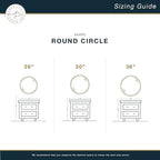 MCS Master & Co. 37.75in Round Metal Black Mirror, Modern Wall Hanging Large Mirror for Bathroom, Bedroom & Livingroom