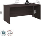 Bush Business Furniture Studio C 66W x 30D Office Desk in Storm Gray