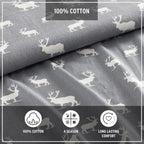 Eddie Bauer - Queen Sheets, Cotton Flannel Bedding Set, Brushed For Extra Softness, Cozy Home Decor (Elk Grove, Queen)
