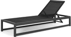 Christopher Knight Home Eudora Outdoor Chaise Lounge (Set of 2), Aluminum, Black, Gray