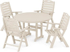 POLYWOOD® Nautical Dining Set, Sand