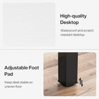 Tribesigns 78.7 Inches Extra Long Computer Desk 2 Person Desk, Double Long Desk, Workstaion for Home Office (White+Black)