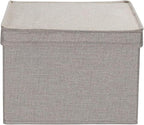 Household Essentials Large Fabric Storage Bins 2 Pack, Gray
