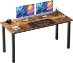 Need 54.3 Inch Large Computer Desk, Modern Simple Style Desk for Home Office, Basic Writing Table for Study Student, Vintage