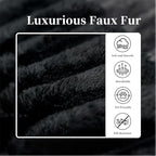 135.4" Large Cloud Modular Sectional Sofa with L-Shape Chaise, Deep Seat Upholstered Couches for Living Room，No Assembly Required, Corduroy Pet-Friendly Fabric (Black, Right Facing Chaise)