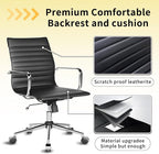 Chair, Desk Computer Chair ，with Armrests ，Ergonomic Office Chair for Home and Office, 17.32 x 22.83 x 35.43 inches, Multiple Colors (Black)
