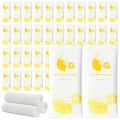 Moist Cotton Towel Bulk Moist Towelettes Individually Wrapped,White Towel Services,Refreshment Pre Moistened Towels for Dentist Travel Sport Party Hotel 50,Lemon