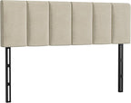HAOBO Home Upholstered Headboards Foldable Queen/Full Linen Panels with Height Adjustments