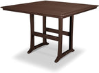 POLYWOOD® Nautical Trestle 59" Bar Table in Mahogany