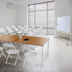 VINGLI 10 Pack White Plastic Folding Chair, Indoor Outdoor Portable Stackable Commercial Seat with Steel Frame 350lb. Capacity for Events Office Wedding Party Picnic Kitchen Dining