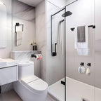 10 Pieces Bathroom Hardware Accessories Set Black Towel Bar Set Towel Holder Racks Set for Bathroom,SUS304 Stainless Steel,Wall Mounted 23.6-Inch