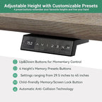 86.61" L Shaped Standing Executive Desk and 63" lateral File Cabinet, Large Adjustable Heigh Office Computer Desk with 3 Drawers,2.3" Desktop,Business Workstation,Black and Warm Oak