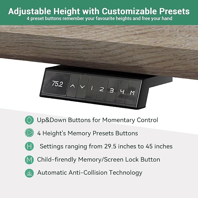 86.61" L Shaped Standing Executive Desk and 63" lateral File Cabinet, Large Adjustable Heigh Office Computer Desk with 3 Drawers,2.3" Desktop,Business Workstation,Black and Warm Oak