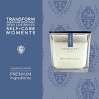 Pecksniff's Prestige 1 Wick Square Candle - Fresh Linen & Daisy Scent, 190g (6.7 oz) - Long-Lasting, Luxurious Fragrance Experience Home Décor