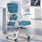 TRALT Office Chair - Ergonomic Desk Chair with Adjustable Lumbar Support, Mesh Computer Chair, Executive Chairs for Home Office Comfortable Lumbar Support,Sky Blue