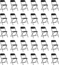 30 Pack Black Plastic Folding Chairs, Portable Party Chairs, Stackable Commercial Seats with Steel Frame for Home Office Wedding Party Indoor Outdoor Events Chairs, 350lbs Capacity
