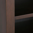 SIMPLIHOME Artisan Bedside Table - 24 inch Wide Solid Wood Nightstand Table in Autumn Brown, Transitional Bedside Stand for Bedroom with Drawer and Open Shelf for Storage