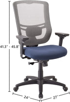 Tempur-Pedic Synchro-Tilt Task Chair, Denim