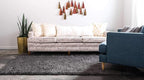 Unique Loom Solid Shag Collection Area Rug (2' x 3' 1" Rectangle, Graphite Gray)