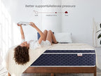 Twin XL Mattress 12 Inch, Hybrid Memory Foam Mattress in a Box, Medium Firm Feel with Motion Isolating, CertiPUR-US® Certified Foam, 100-Night Trial, Personalized Support & Pressure Relief