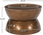 Christopher Knight Home Minkler Coffee Table, Brushed Antique Bronze