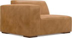 SIMPLIHOME Rex U-Shaped Sectional Modular Sofa in Full-Grain Genuine Leather, Sienna, 144-inches Wide, Handcrafted Modern-Style Large Leather Couch for Living Room