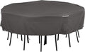 Classic Accessories Terrazzo Water-Resistant 24 Inch Round Ottoman/Coffee Table Cover, Outdoor Table Cover