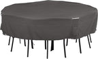 Classic Accessories Terrazzo Water-Resistant 24 Inch Round Ottoman/Coffee Table Cover, Outdoor Table Cover
