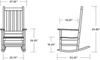 Polywood® Vineyard Porch Rocking Chair in Green