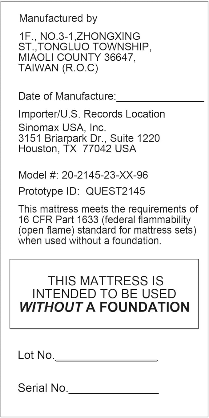 Vibe Quilted Hybrid Mattress, 12-Inch Innerspring and Pillow Top Gel Memory Foam Mattress, Fiberglass Free, CertiPUR-US Certified Bed in a Box, California King