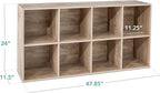 Best Choice Products 8-Cube Storage Organizer, 11in Shelf Opening, Bookcase, Display Shelf, Customizable w/ 3 Removable Back Panels – Greige