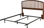 Hillsdale Furniture Carolina Headboard with Rails, Full/Queen, Cherry