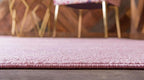 Unique Loom Trellis Frieze Collection Area Rug - Geometric (2' x 8' 8" Runner, Light Pink/ Ivory)