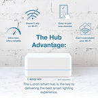Lutron Caseta Original Smart Light Switch (Lutron Smart Hub Required), for Home, LED Lights, and Fans, 6 Amp, Single-Pole/3-Way, Neutral Required, PD-6ANS-LA, Almond, 3 Pack