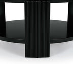 SAFAVIEH Couture Collection Liabella Black Round Coffee Table