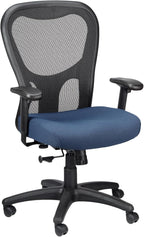 Tempur-Pedic TP9000C Mesh Swivel Task Chair with Tempur Material, Cooling Gel Layer, Adjustable Armrests, and Lumbar Support, Navy