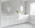 ANDY STAR Chrome Oval Mirror for Bathroom, 20x33 Inch Pill-Shaped Chrome Mirrors for Wall in Thin Frame Deep 1’’ Ideal for Limited Space
