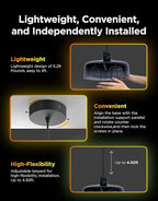 Govee Pendant Light for Kitchen Island, Three-Layer RGBIC Smart Lighting, Matter Compatible, 1300LM 2700K-6500K Dimmable Black Hanging Light Fixture Works with Alexa, Adjustable Height for Dining Room