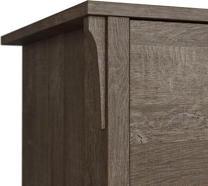Bush Furniture Salinas 2 Drawer Lateral File Cabinet in Ash Brown, Home Office Storage Solution, Organizer with Drawers for Workspace, Filing Unit