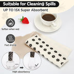 Lucomb 10 Pack Swedish Dish Cloths Reusable for Kitchen, Super Absorbent Kitchen Dishcloth Decorative, Quick Drying Cleaning Cloths Replace Paper Towels for Washing Dishes