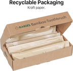 Sea Turtle Plant-Based Bristles, Ultra-Soft Bamboo Toothbrushes, Individually Sealed for Babies (10 Pack)